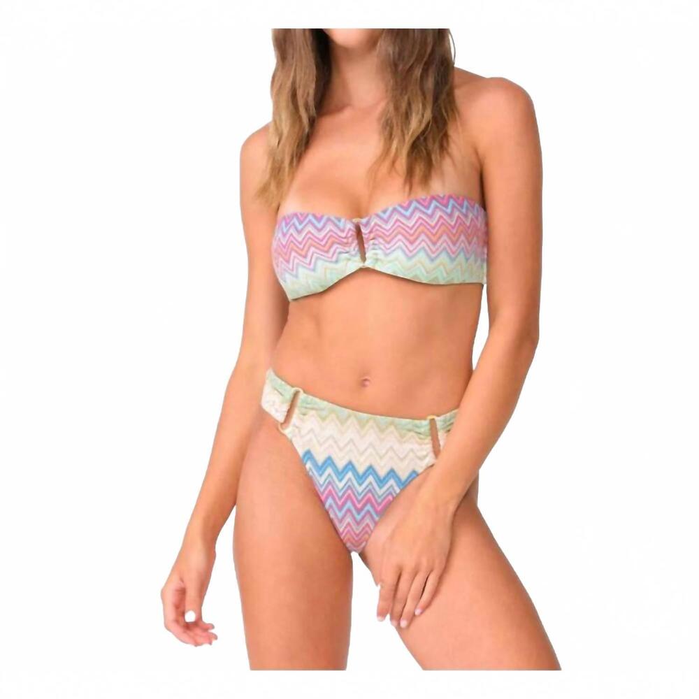 NEW PQ SWIM detail fanned bikini bottom in huntington